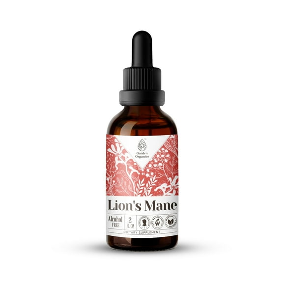 Lion's Mane Extract, Natural Herbal Supplement for Cognitive Support, Lion's Mane (Hericium erinaceus) Dried Mushroom Tincture, Alcohol-Free, Drops 2 oz