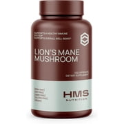 Lions Mane Mushroom - HMS Nutrition - Potent 1000mg Capsules Non-GMO Vegan Supplement