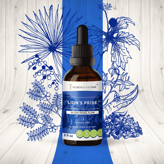 Secrets Of The Tribe Lion's Pride Blend Tincture Dietary Supplement, Natural Extract, Made from Eleuthero Siberian Ginseng, Catuaba, Barrenwort, Muira Puama, Rhodiola, Goldenseal Leaf 2 oz