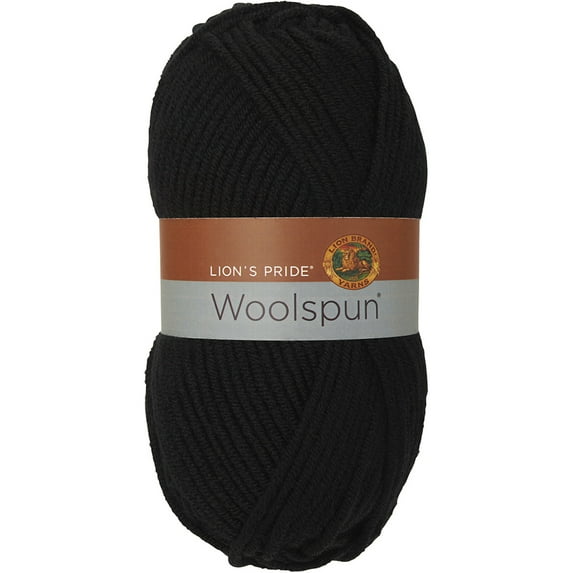 Lion's Pride Woolspun Yarn-Black