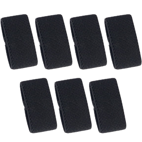 LionVII 7 Pcs Black Elastic Belt Loops Exclusive Belt Rings to Prevent Excessive Trouble