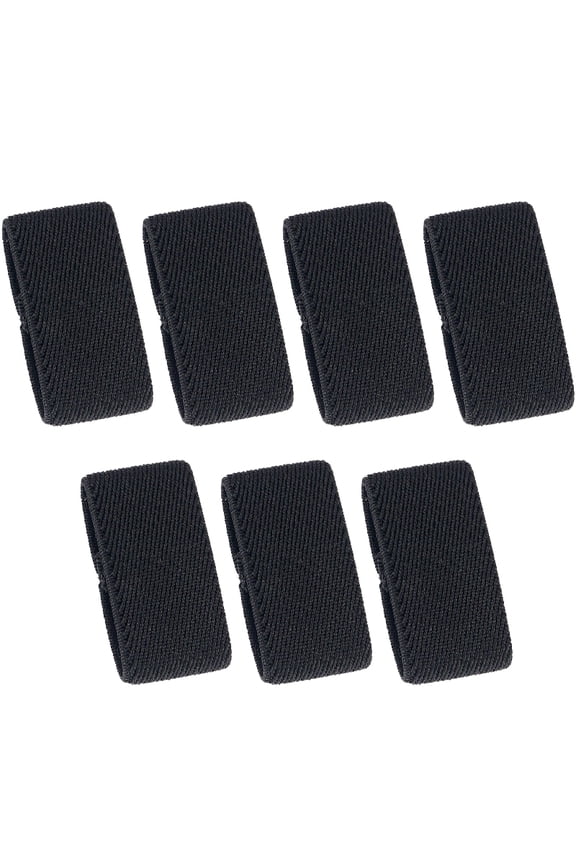 7 Pcs Black Elastic Belt Loops Exclusive Belt Rings to Prevent Excessive Trouble