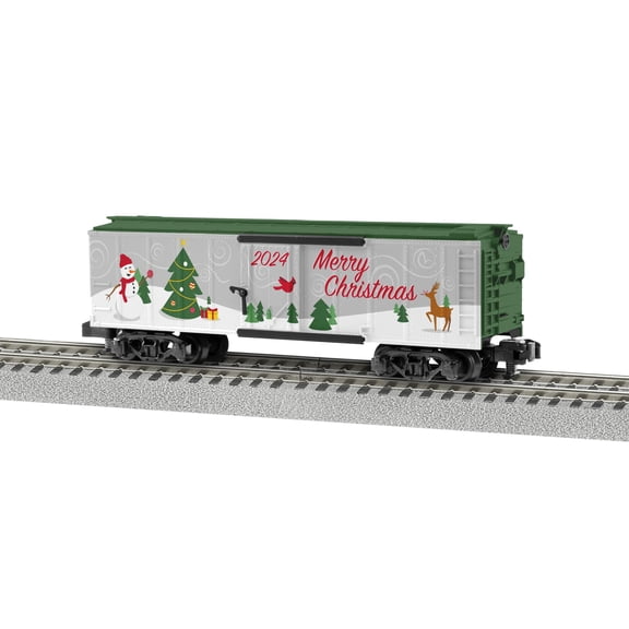 Lionel 2024 Christmas American Flyer S Gauge Model Train Boxcar 2419010