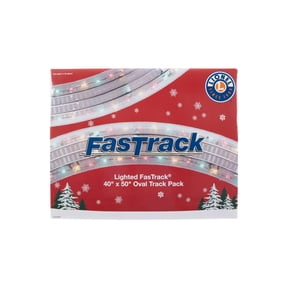 Lionel 2025080 40"X50" Oval Lighted Fastrack with Multi-Colored Lights