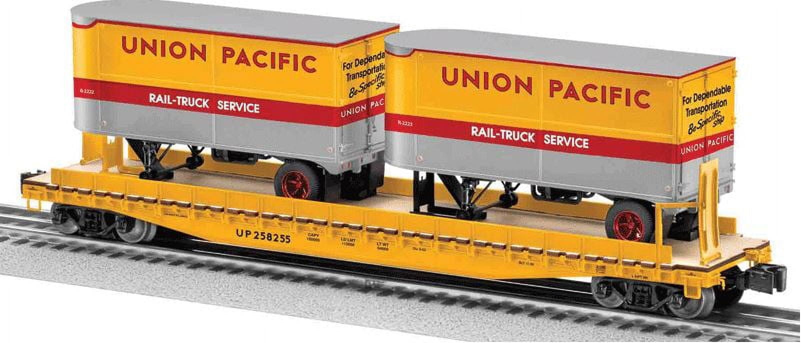 Lionel 6-81900 O Union Pacific Scale PS-4 Flatcar with 2 Piggyback Trailers #736 - Walmart.com