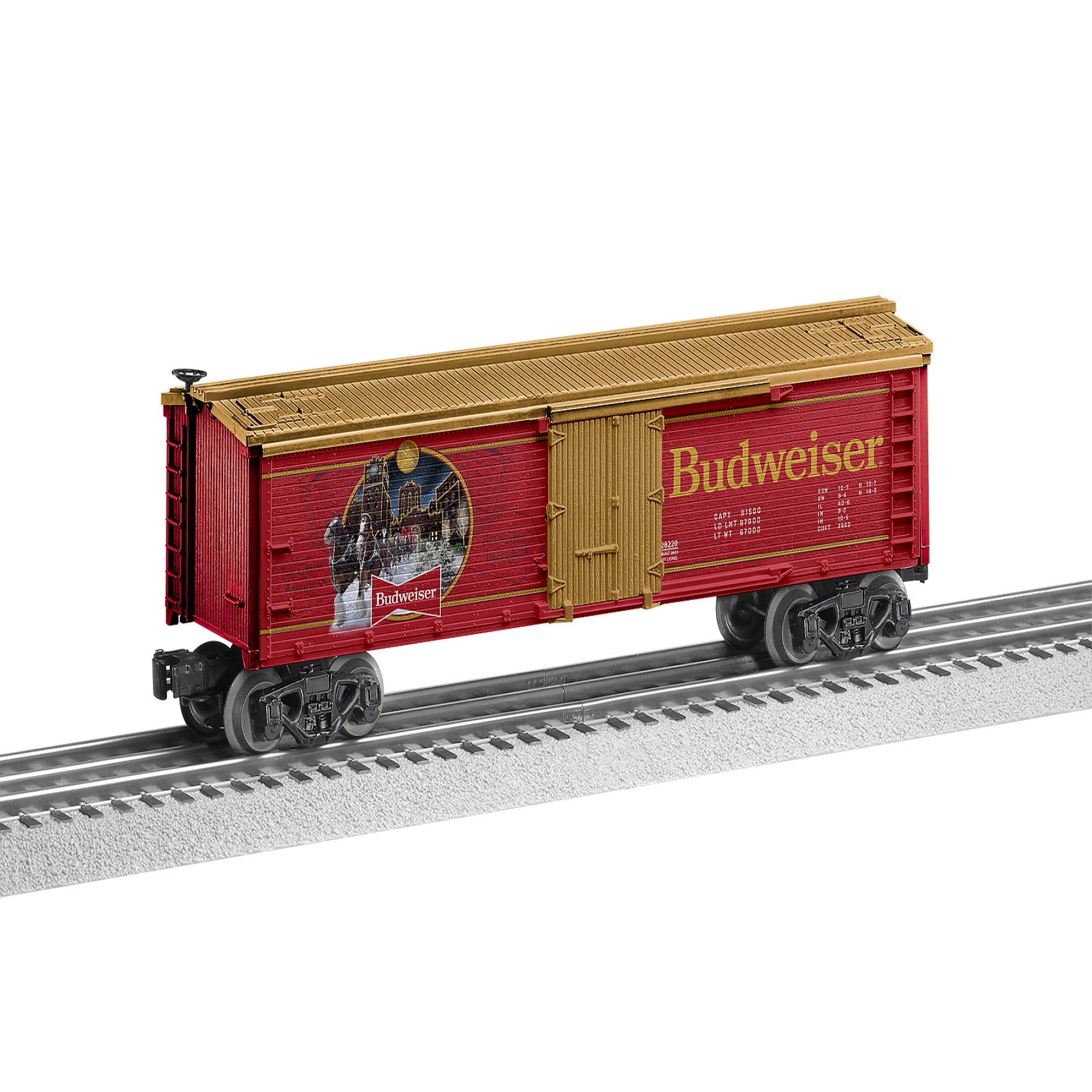 Lionel Anheuser-Busch Budweiser Clydesdale O Gauge Model Train Reefer ...