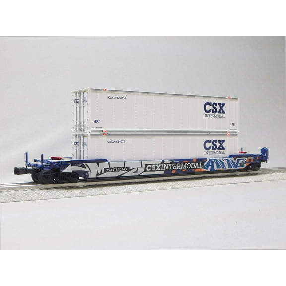 Lionel CSX Husky Stack #620365 with Graffiti O Gauge