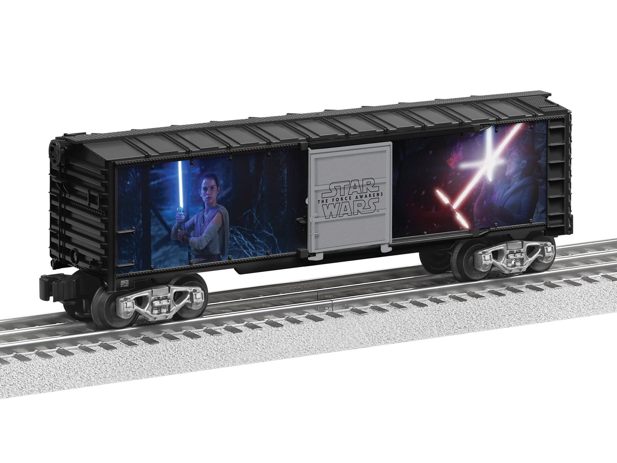 Lionel Disney Star Wars Kylo Ren vs Rey Lightsaber Series Illuminated O Gauge Model Train Boxcar for Ages 14+