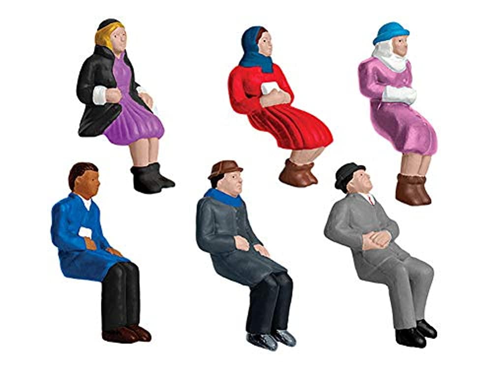 Lionel Electric O Gauge Model Train Figures Sitting People Pack of 6 1930220