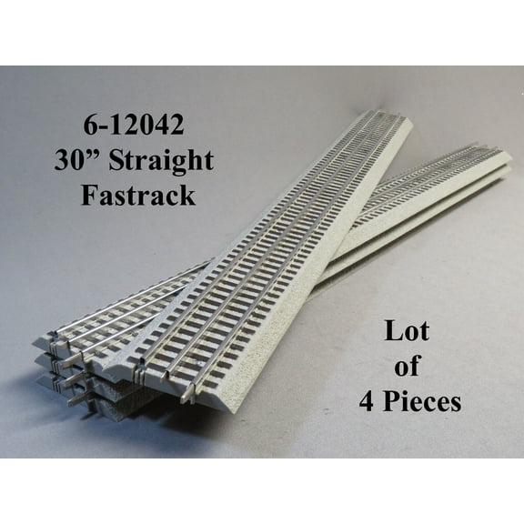 Lionel FASTRACK 30" Straight Section Track 4 Pieces O Gauge