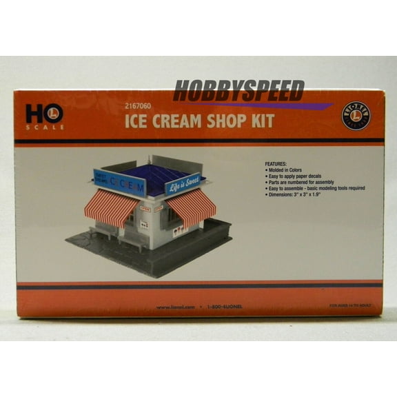Lionel HO Scale ICE Cream Shop KIT 2167060