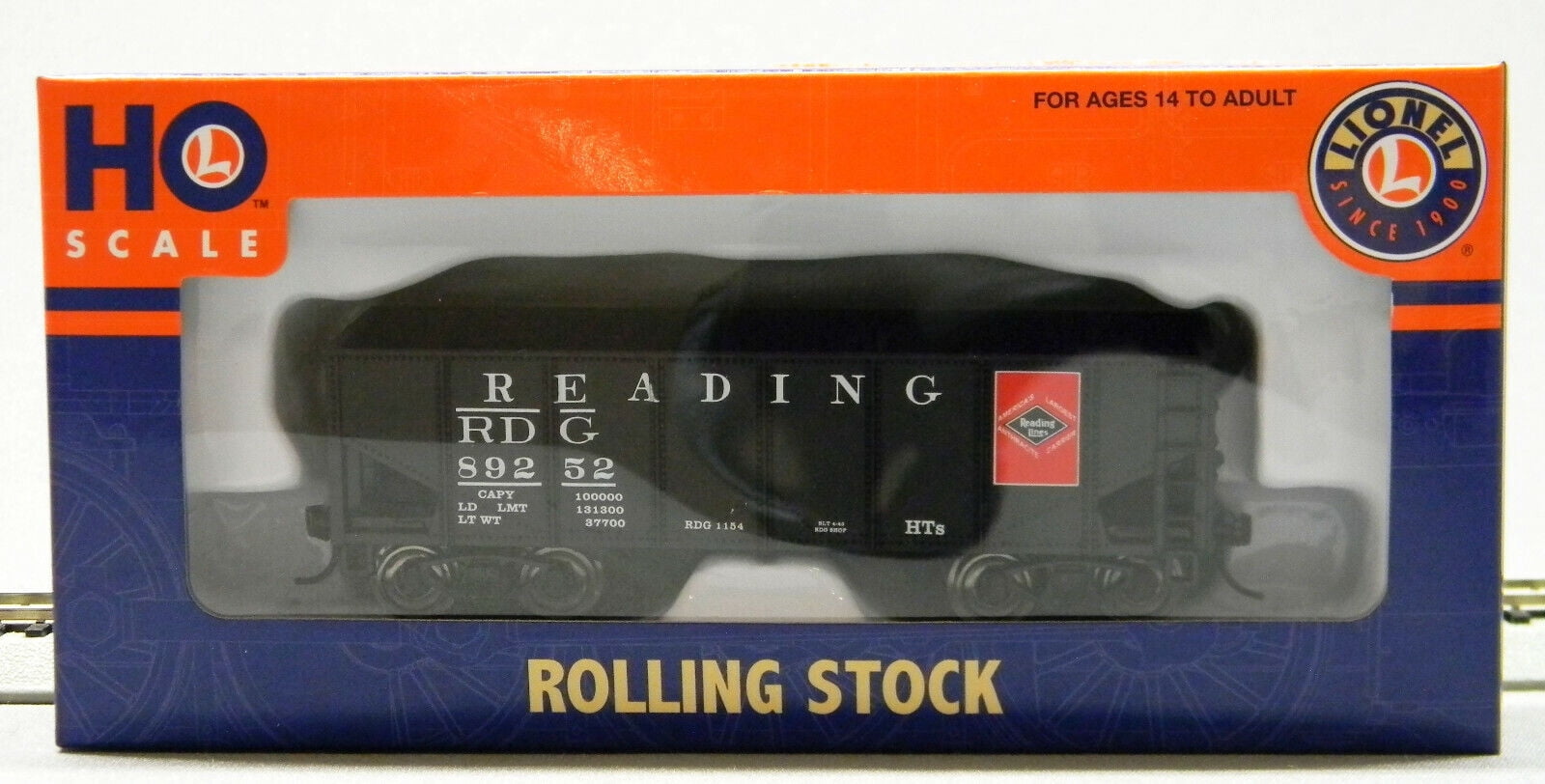 Lionel HO Scale RDG Reading 2 Bay Hopper #89252 1954050 - Walmart.com