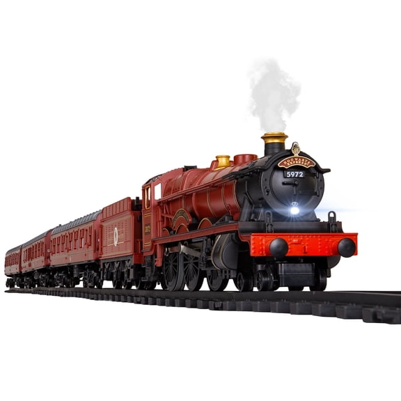 Lionel Hogwarts Express Battery Operated O Gauge Train Set with Remote, Water Vapor Smoke, and Accessories
