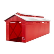 Lionel Illuminated Winter's O Gauge Covered Bridge Model Train Operating Accessory
