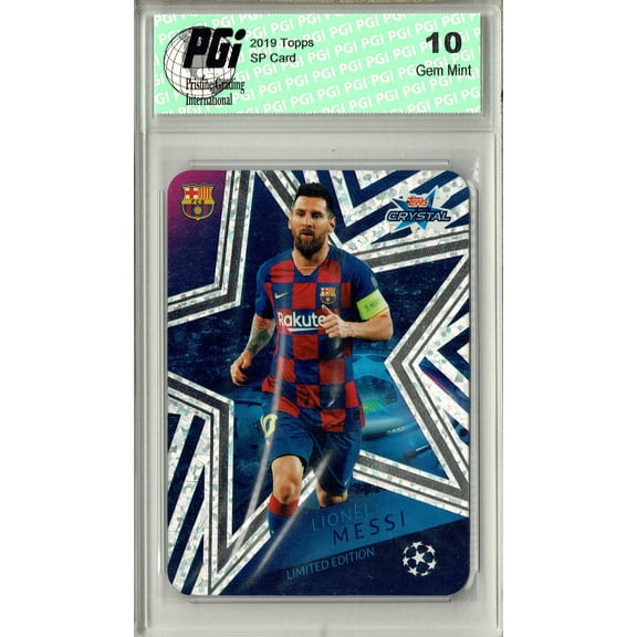 Lionel Messi 2019 Topps Crystal #LE1 Limited Edition Rare Trading Card PGI 10