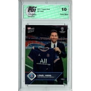 Lionel Messi 2021 Topps Now #12 Signs w PSG 9532 Made Rare Trading Card PGI 10