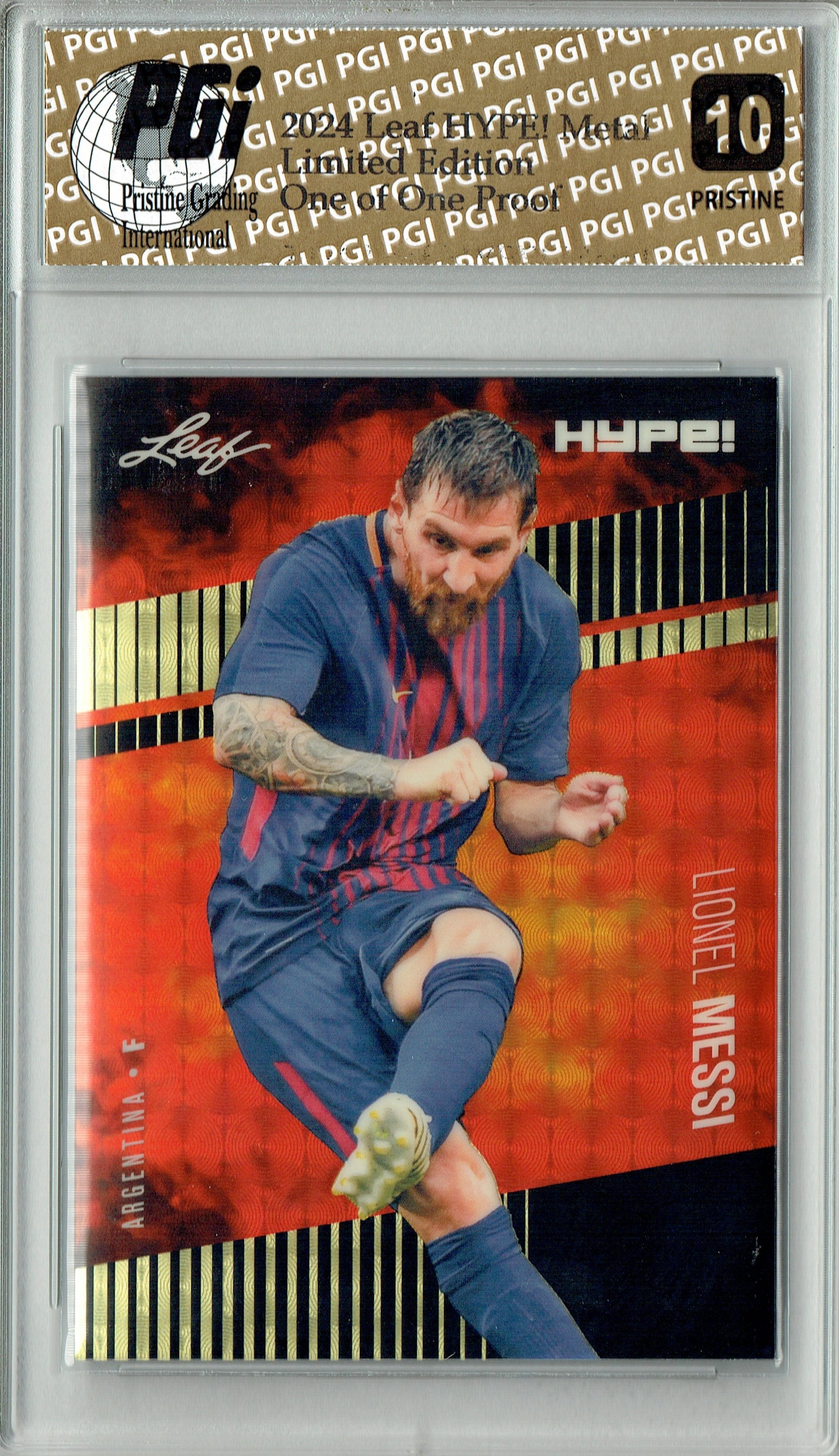 ultra rare 1 of 1 signed messi card Soccer World Cup Ultra-Rare Collectible Metal Card, a Must-Have Gift for Soccer Fans. Collectible Metal Cards (World Cup) Toys ultra rare 1 of 1