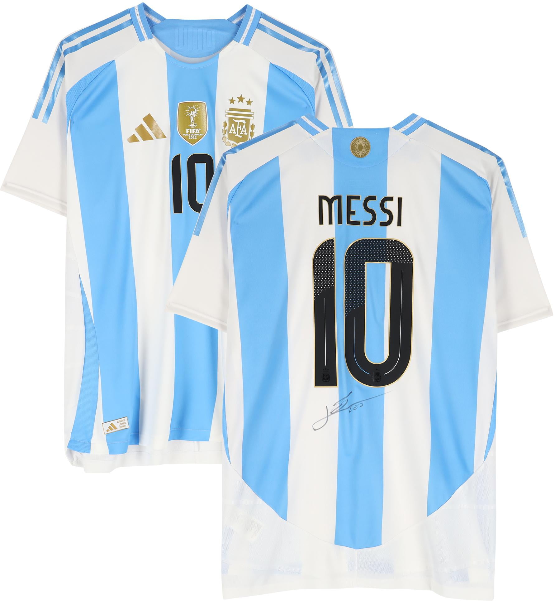 Lionel Messi Argentina National Team Autographed 2024 Adidas Authentic Jersey - Fanatics Authentic Certified