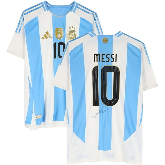 Lionel Messi Argentina National Team Autographed 2024 Adidas Authentic Jersey - Fanatics Authentic Certified
