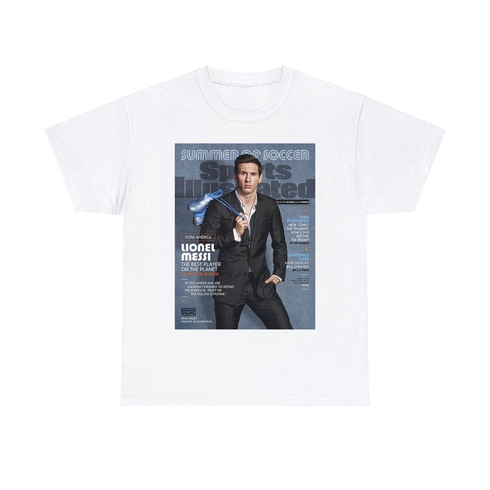 Lionel Messi Argentina Soccer World Cup Sports Illustrated Tee Shirt