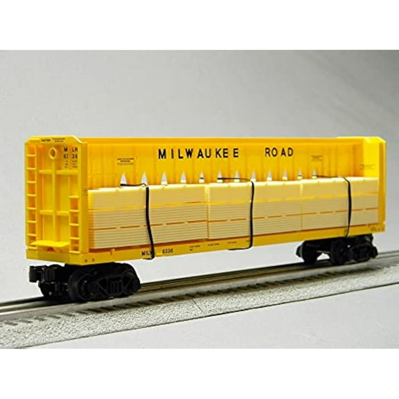 Lionel Milwaukee Road Standard O CENTERBEAM FLATCAR #6336 O Gauge