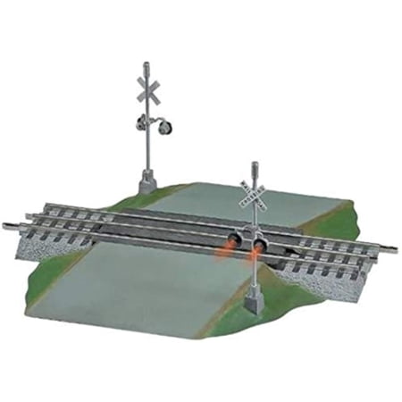 FasTrack Grade Crossing with Flashing Crossbucks