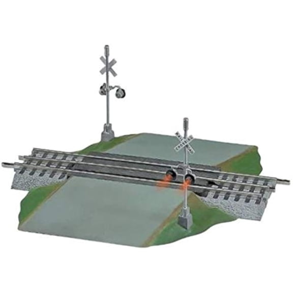 FasTrack Grade Crossing with Flashing Crossbucks