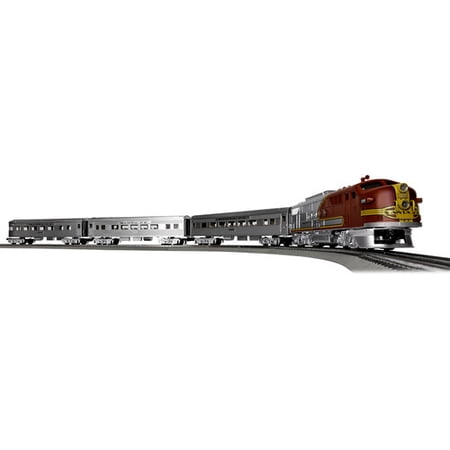 Lionel O Gauge Santa Fe Super Chief Electric Model Train Set with Remote and Bluetooth Capability