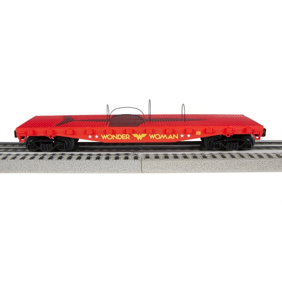 Lionel O Gauge Warner Bros. DC Comics Wonder Woman Invisible Jet Flatcar
