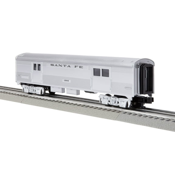 Lionel O Scale Santa Fe Add-On Baggage Car Electric Powered Model Train Rolling Stock