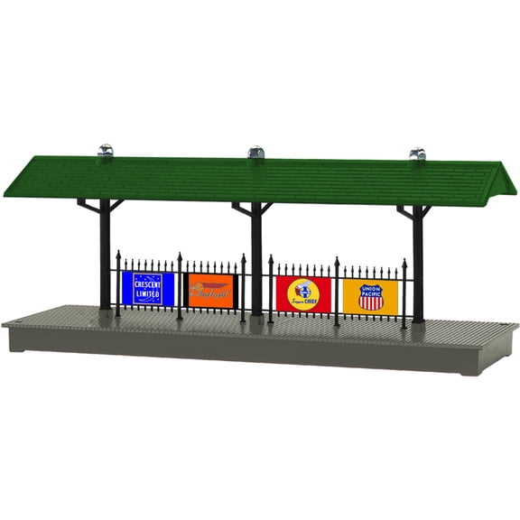 Lionel O Scale Santa Fe Illuminated Station Platform Model Train Accessory