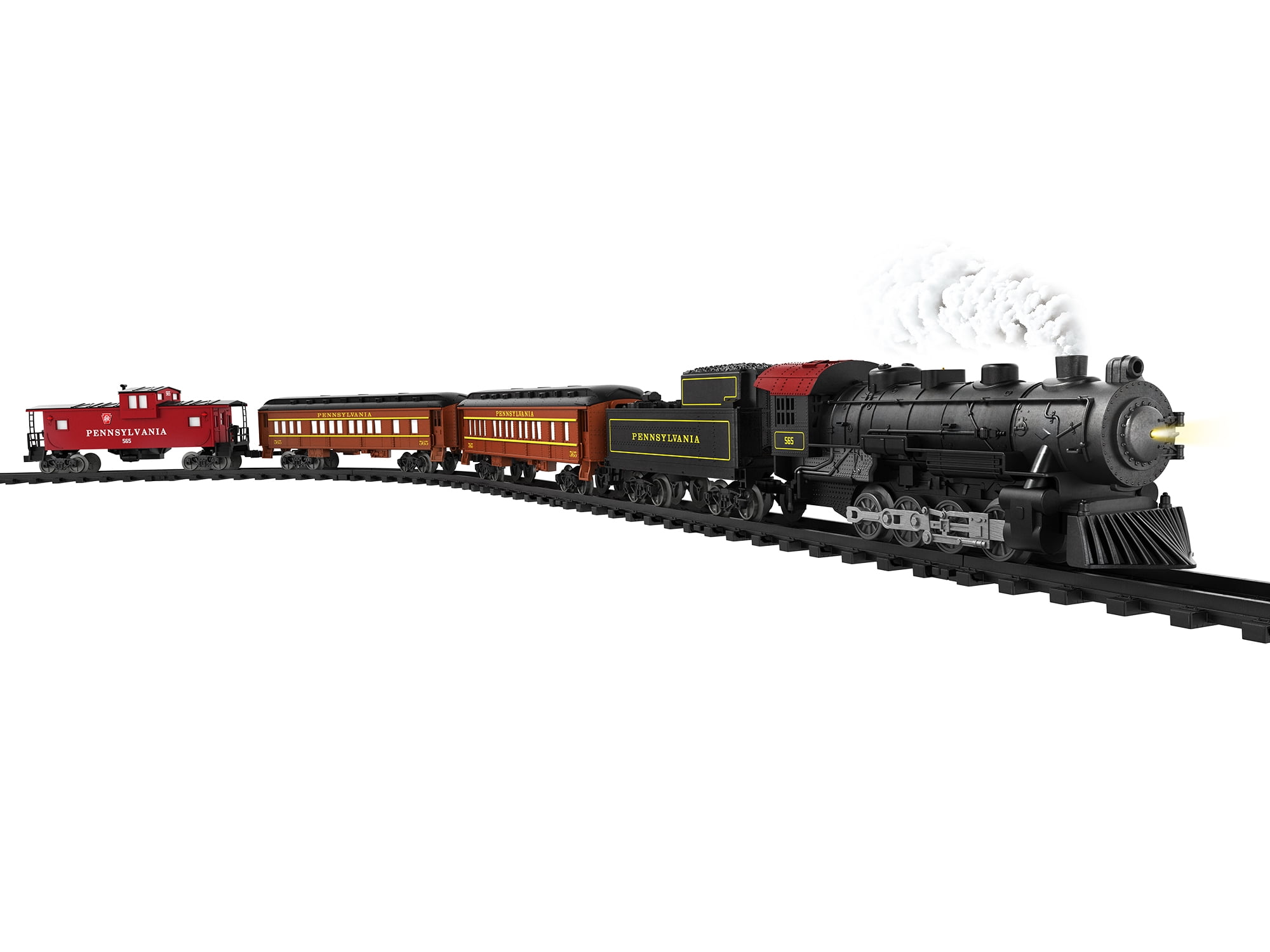 Lionel Pennsylvania Flyer Battery Operated O Gauge Train Set with Remote, Water Vapor, and Accessories