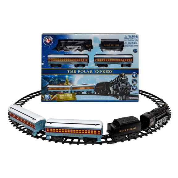 Lionel Polar Express Battery Operated Mini Train Set for Kids, Plastic and Metal, Age 4+