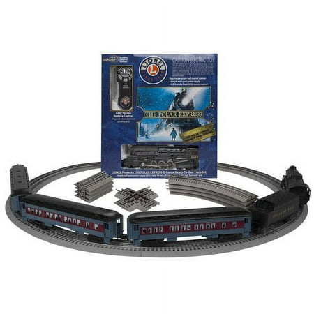 Lionel Polar Express Electric O Gauge Model Train Set with Remote and Added FasTrack Pack