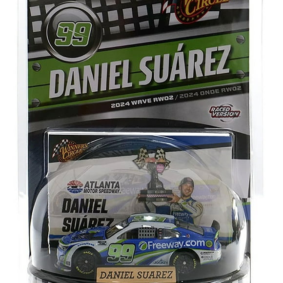 Lionel Racing NASCAR Authentics Daniel Suarez No.99 Freeway Insurance Atlanta Motor Speedway Win with Trinket 1:64 Scale HT Die-cast Car