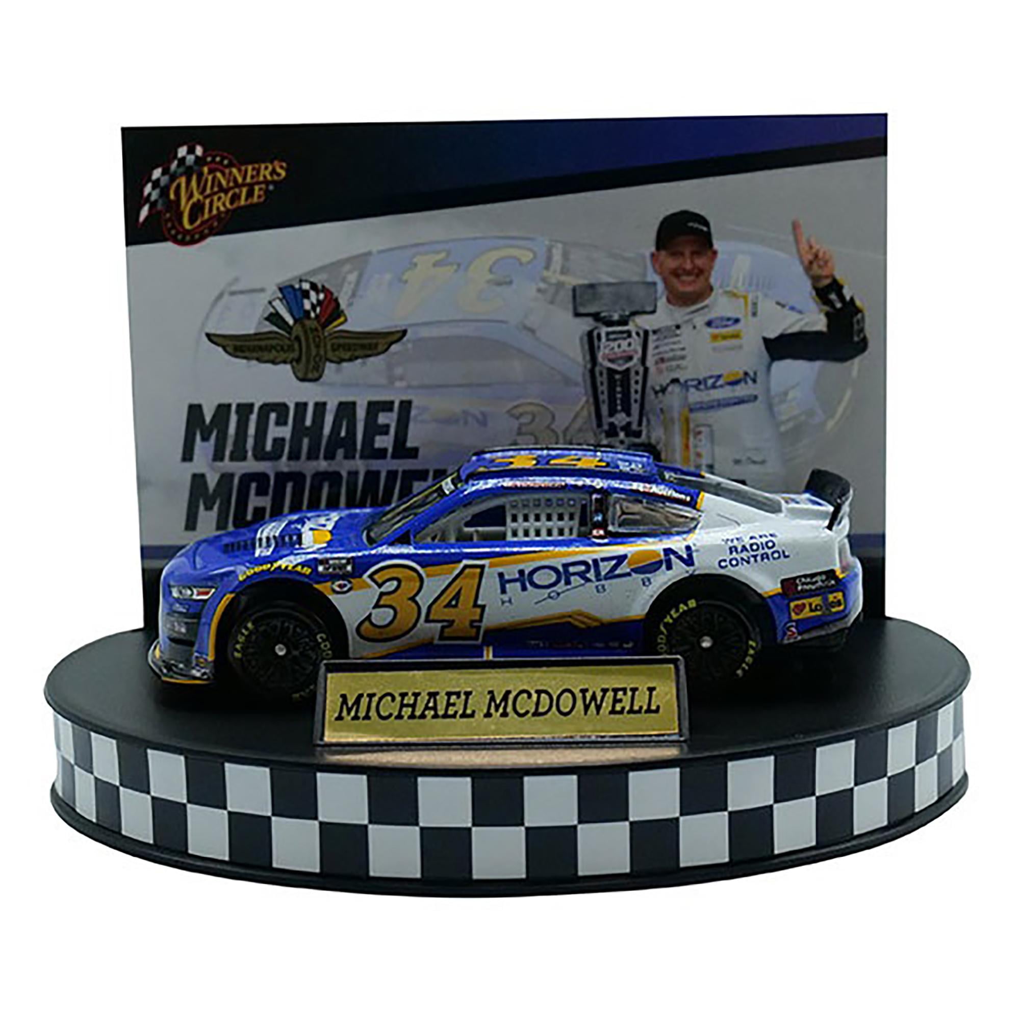 Lionel Racing NASCAR Authentics Michael McDowell No.34 Horizon Hobby Indianapolis Motor Speedway Win with Trinket 1:64 Scale HT Die-cast Car
