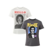 LIONEL RICHIE HOME Lionel Richie Men's & Big Men's Graphic Tee with Short Sleeves, 2-Pack, Sizes S-3XL