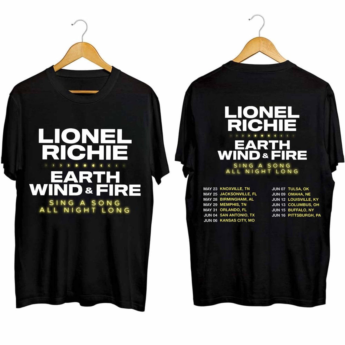 Lionel Richie and Earth Wind & Fire Shirt Sing a Song All Night Long