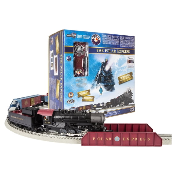 Lionel The Polar Express Freight Electric O Gauge Train Set with Remote and Bluetooth 5.0 Capability