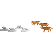 Lionel The Polar Express Wolves & Rabbits Seven Piece Miniature Animal Pack for ages 14+