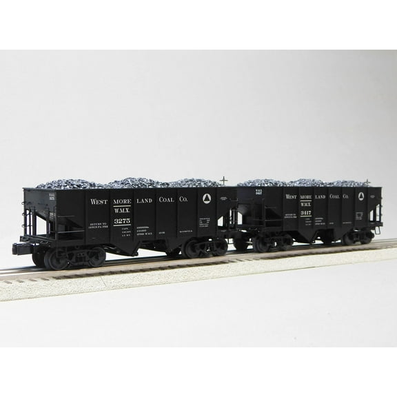 Lionel Westmoreland Coal 2 Bay Hopper 2 Pack #3275 & #3417 O Gauge