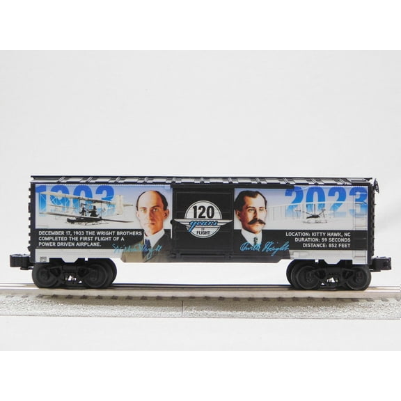 Lionel Wright Brothers 120TH Anniversary MUSA O Gauge Model Train Boxcar