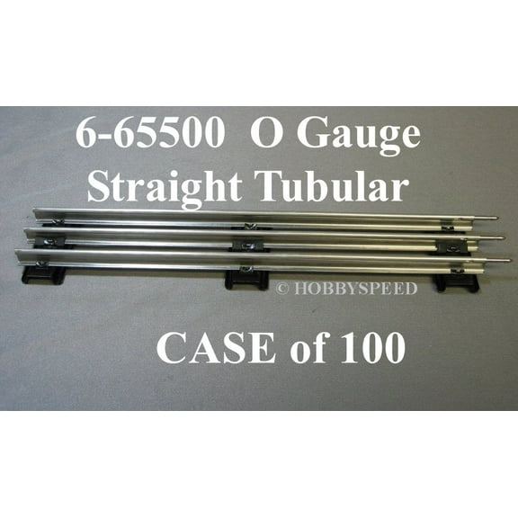 Lionell 10" Tubular Straight Section Track 100 Pieces O Gauge
