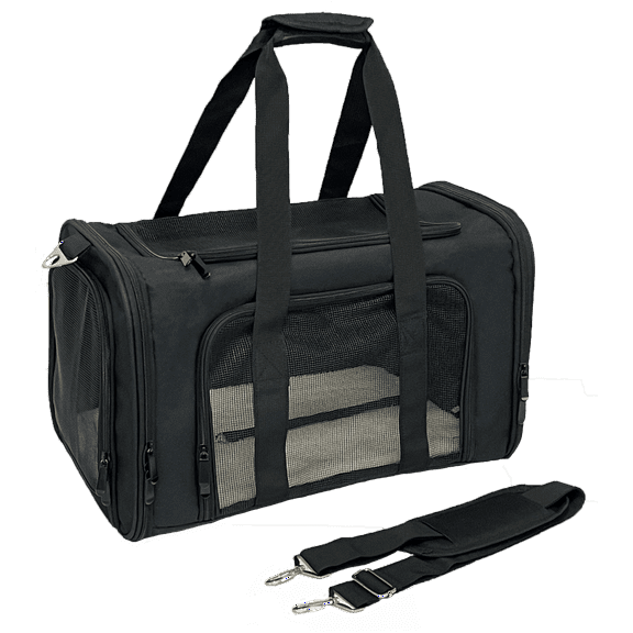 Lioneon Pet/Dog/Cat/Puppy Soft-Sided Travel Carrier for Small/Medium Up to 15LB - Black