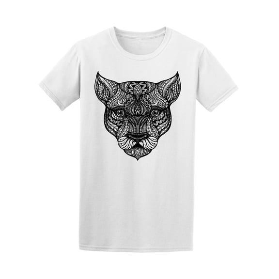 Lioness Head In Tribal Style Tee Men's -Image by Shutterstock