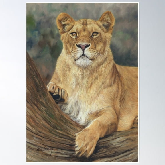 Lioness Poster Wall Art, Modern Wall Decor For Living Room Bedroom, 8x12 UNFRAMED