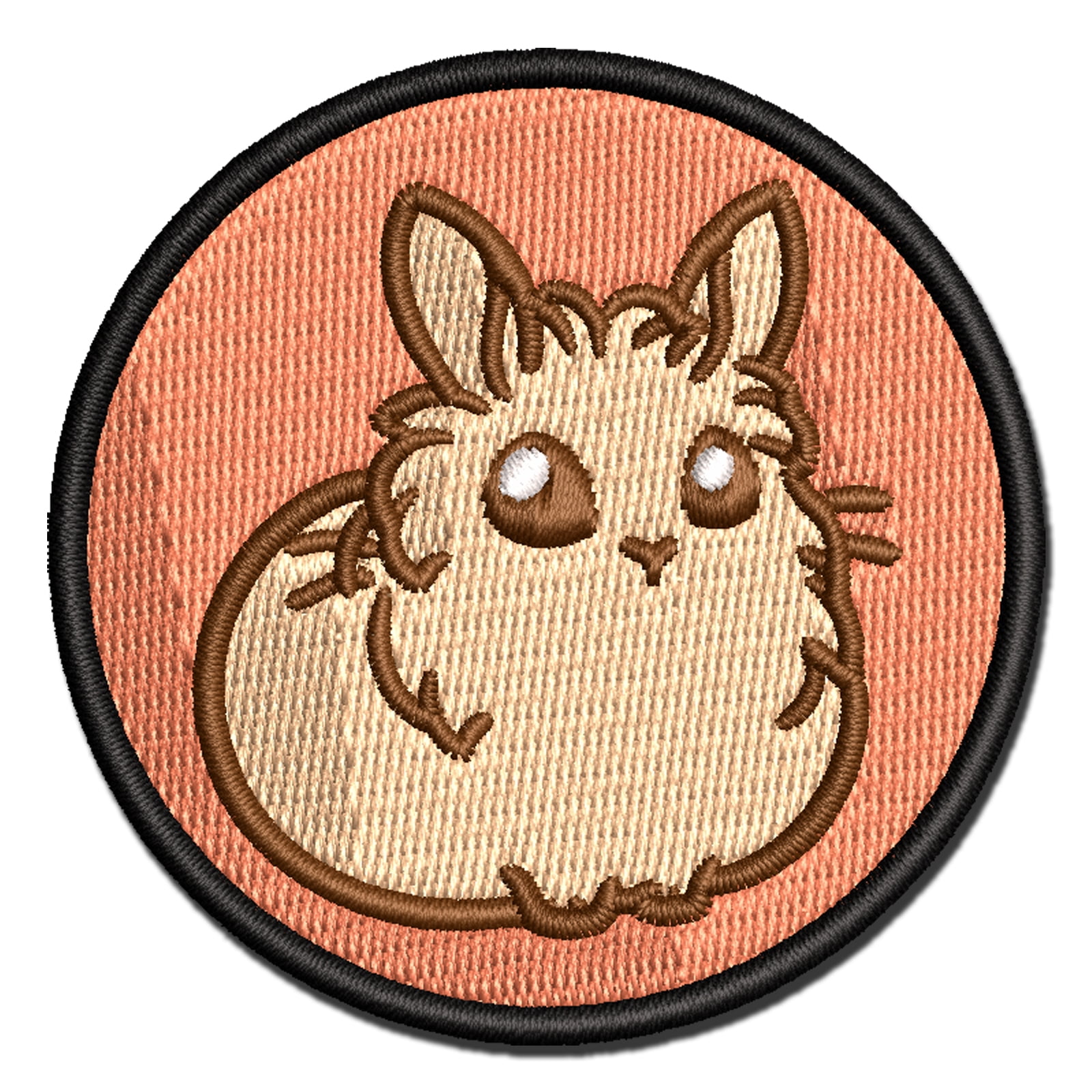Lionhead Rabbit Bunny Cute Applique Multi-Color Embroidered Iron-On Patch - 3.5 Inch Large