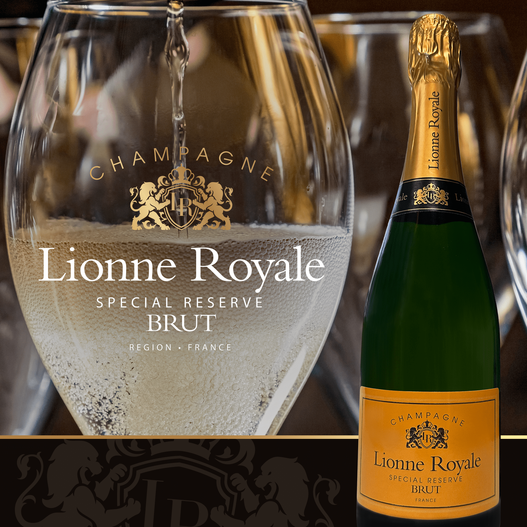 Lionne Royale Sparkling Wine France 750ml Baked Brioche