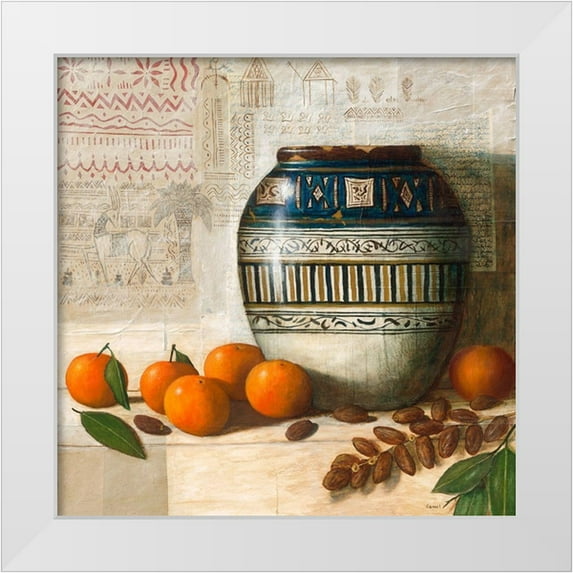 Lionnet, Pascal 12x12 White Modern Wood Framed Museum Art Print Titled - Ceramique tunisienne