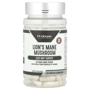 Lions Mane Extract Supplement Mushroom Capsules 4 Months Supply - 120 Count for Brain Support and Immune Health Third Party Tested, 30 Times More Potent
